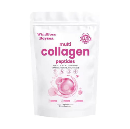 Multi-Collagen Boost™:Multi-colágeno de 5 tipos + ácido hialurónico, vitamina C y biotina