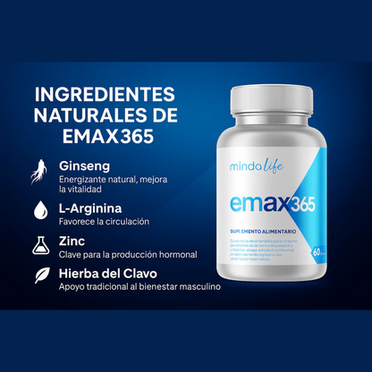 EMAX 365 – Suplemento Premium para Potencia y Vitalidad
