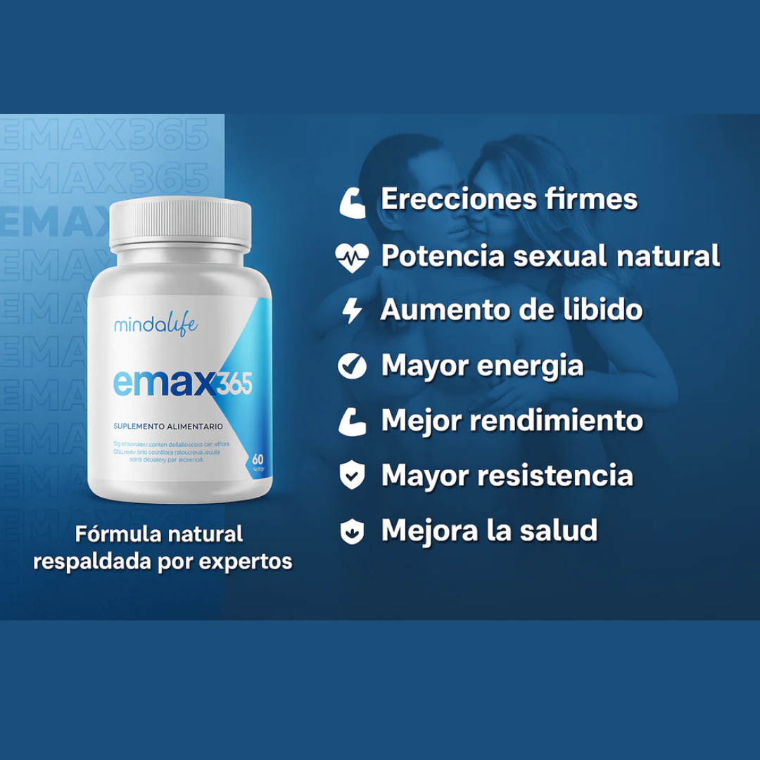 EMAX 365 – Suplemento Premium para Potencia y Vitalidad